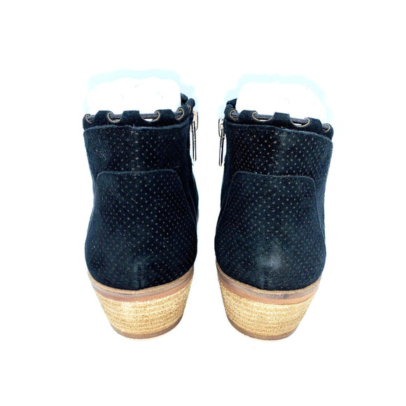Vince Camuto Pandormia Exposed Ankle Boots- Black Suede, US 9.5M - Picture 8 of 9